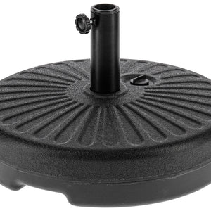stojak na parasol Spina; 50x30.5 cm (ØxW); czarny; okrągły