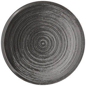 talerz płaski z rantem Etana; 30x1.4 cm (ØxW); szary; okrągły; 4 sztuka / opakowanie