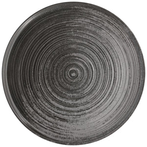 talerz płaski z rantem Etana; 30x1.4 cm (ØxW); szary; okrągły; 4 sztuka / opakowanie
