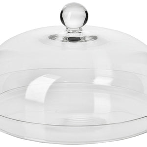 Cloche Elite mit Kuchenplatte; 26x16.5 cm (ØxW); transparentny