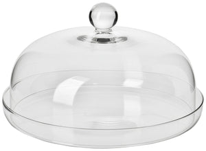 Cloche Elite mit Kuchenplatte; 26x16.5 cm (ØxW); transparentny