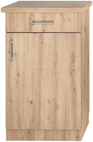 szafka kelnerska Prado II 1 drzwi; 66x47x105 cm (SxGxW); dąb/naturalny, Griff srebro