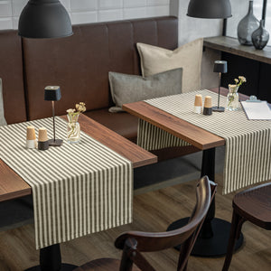 Tischläufer Glava; 40x120 cm (SxD); biel kremowa/antracyt