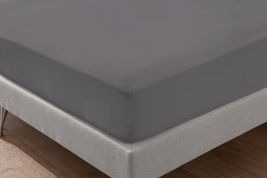 prześcieradło z gumką Jersey; 140-160x190-200 cm (SxD); antracyt