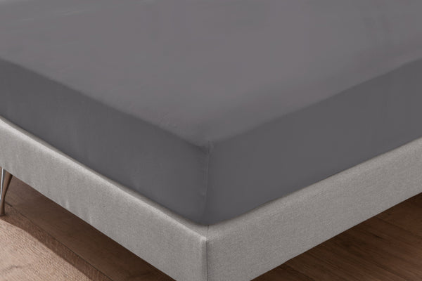 prześcieradło z gumką Jersey; 140-160x190-200 cm (SxD); antracyt