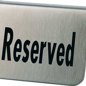 Tischaufsteller Reserved; 5.5x5x3.5 cm (DxSxW); stal nierdzewna; 2 sztuka / opakowanie
