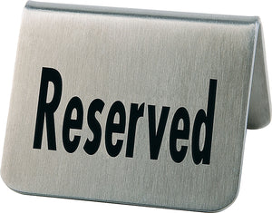 Tischaufsteller Reserved; 5.5x5x3.5 cm (DxSxW); stal nierdzewna; 2 sztuka / opakowanie