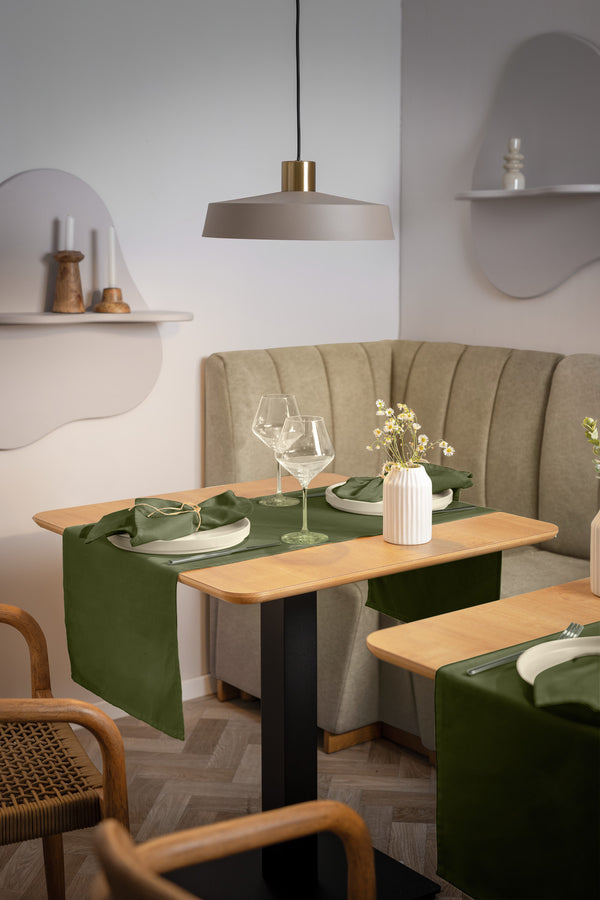 Serviette Ledana; 50x50 cm (SxD); oliwka; 6 sztuka / opakowanie