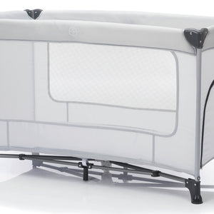 łóżeczko turystyczne dla dzieci Bambina standard; 124x64.5x77 cm (DxSxW); jasny szary