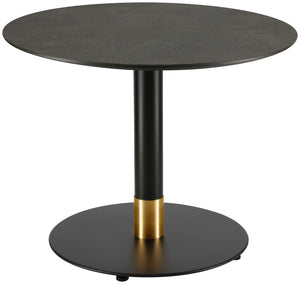 Loungetischsäule Oris; 42x44 cm (ØxW); czarny/złoto