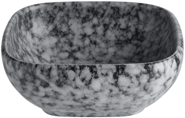 miseczka Mamoro kwadratowa; 150ml, 9x9x3.5 cm (DxSxW); czarny/biały; kwadrat; 6 sztuka / opakowanie