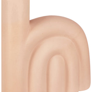 Vase Sami groß; 16.2x5.3x18 cm (DxSxW); beżowy; organiczny