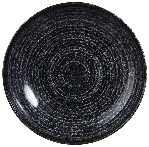 talerz głęboki Studio Prints Charcoal Black Coupe; 1136ml, 24.8x3.6 cm (ØxW); czarny; okrągły; 12 sztuka / opakowanie