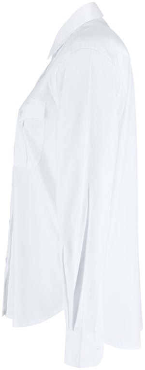 Bluse Langarm Marlon Regular Fit; Kleidergröße 34; biały