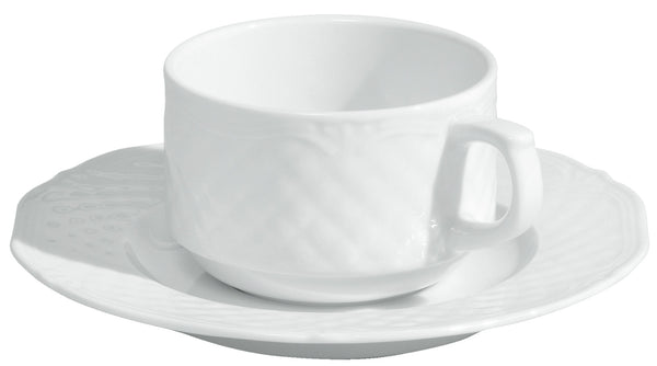 filiżanka do kawy Zürich; 190ml, 8x5.6 cm (ØxW); biały; okrągły; 6 sztuka / opakowanie