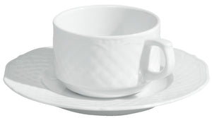 spodek do filiżanki do kawy Zürich; 16 cm (Ø); biały; okrągły; 6 sztuka / opakowanie