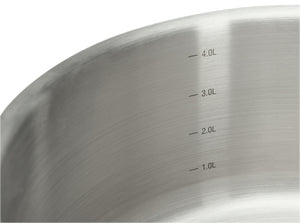 Stielkasserolle Prim Appety; 24 cm (Ø); srebro