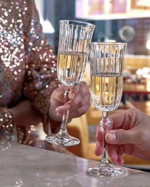 kieliszek do szampana Joy ryflowany; 175 ml