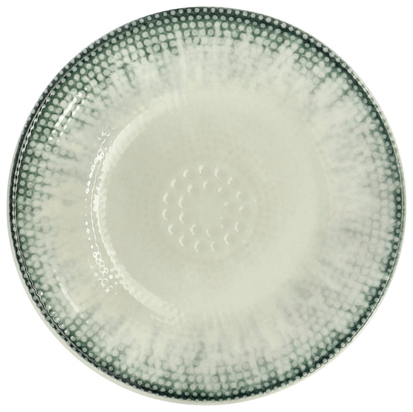 talerz płaski Kuori; 21 cm (Ø); biały/szary/czarny; okrągły; 6 sztuka / opakowanie