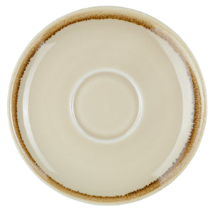 spodek do filiżanki do kawy Glaze; 14.2 cm (Ø); piasek; okrągły; 6 sztuka / opakowanie