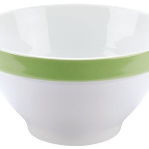 miska Multi-Color; 440ml, 13.8x5.5 cm (ØxW); biały/zielony; 6 sztuka / opakowanie