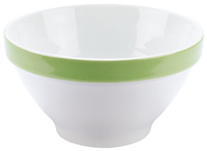miska Multi-Color; 440ml, 13.8x5.5 cm (ØxW); biały/zielony; 6 sztuka / opakowanie