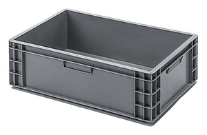 system pojemników piętrowalnych do cateringu do wkładek kratownicowych z dojściem; 40800ml, 60x40x18.2 cm (DxSxW); szary