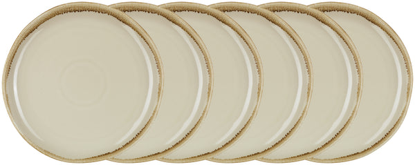 talerz płaski Glaze okrągły; 27 cm (Ø); piasek; okrągły; 6 sztuka / opakowanie