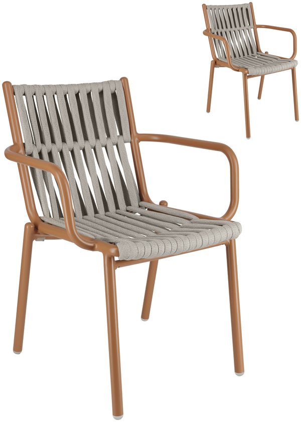 Outdoor-Stuhl Lumaro; 45x47x81 cm (SxGxW); siedzisko taupe