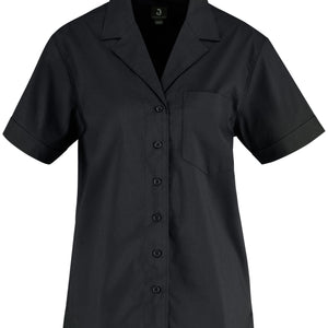Bluse Kurzarm Magnum Comfort Fit; Kleidergröße 40; czarny