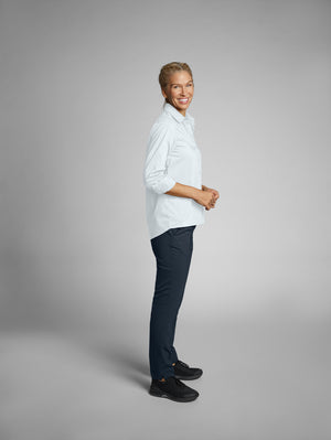 Bluse Langarm Olivia Comfort Fit; Kleidergröße 48; biały
