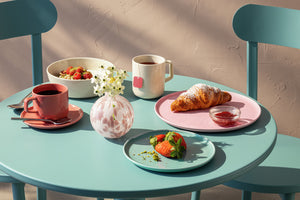 Kaffee-Obertasse Alegria; 250ml, 8.3x7.3 cm (ØxW); jasny czerwony; okrągły; 6 sztuka / opakowanie
