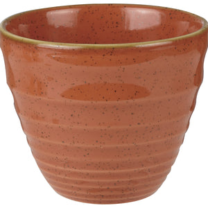 Ripple Chip Mug Stonecast Orange; 280ml, 9.5x8.3 cm (ØxW); pomarańczowy/brązowy; okrągły; 12 sztuka / opakowanie