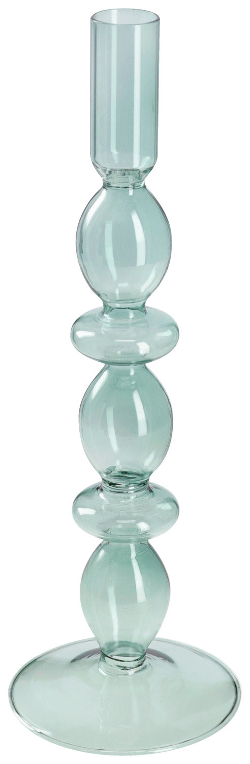 świecznik Antal; 9x26.5 cm (ØxW); ciemny zielony