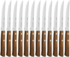 nóż do pizzy/steka Picanha; 21.5 cm (D); jasny brązowy; 12 sztuka / opakowanie