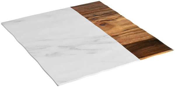 półmisek Tupelo bez rantu; 28.5x28x1 cm (DxSxW); biały/brązowy; prostokątny; 6 sztuka / opakowanie