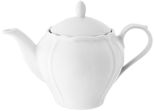 dzbanek do herbaty Amely z pokrywką; 1000ml, 11.5x20 cm (ØxW); biały; okrągły; 4 sztuka / opakowanie