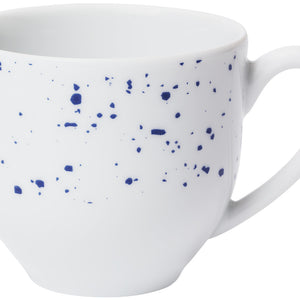 filiżanka do espresso Mixor z kropkami; 100ml, 6.2x5.5 cm (ØxW); biały/niebieski; okrągły; 6 sztuka / opakowanie