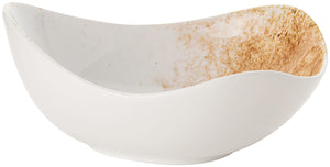 miska Purior; 800ml, 21x19x9.2 cm (DxSxW); biały/brązowy; owalny; 4 sztuka / opakowanie