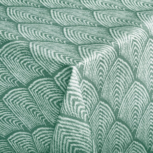 obrus Leaf kwadratowy; 100x100 cm (SxD); szałwia; kwadrat