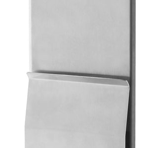 stojak Arda format barowy z uchwytem do solniczki/pieprzniczki; 12.2x9.6x33 cm (DxSxW); brązowy/srebro
