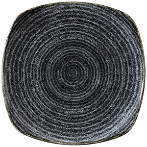 talerz Studio Prints Charcoal Black kwadratowy; 25.2 cm (S); czarny; kwadrat; 12 sztuka / opakowanie