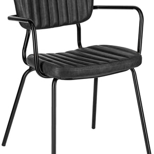 krzesło Tolo; 55x53x81 cm (SxGxW); siedzisko czarny, stelaż czarny; 2 sztuka / opakowanie