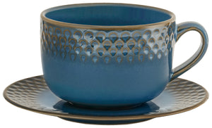filiżanka do kawy Aranda; 240ml, 9x5.5 cm (ØxW); niebieski; 4 sztuka / opakowanie