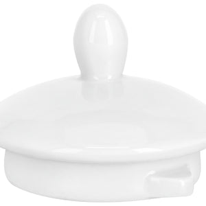 pokrywka do dzbanka do kawy Amely; biały; okrągły; 4 sztuka / opakowanie