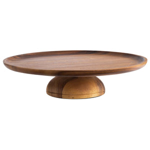 patera ACACIA MINI; 33x8 cm (ØxW); akacja brąz; okrągły