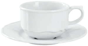spodek do filiżanki do kawy Amely; 15 cm (Ø); biały; okrągły; 6 sztuka / opakowanie