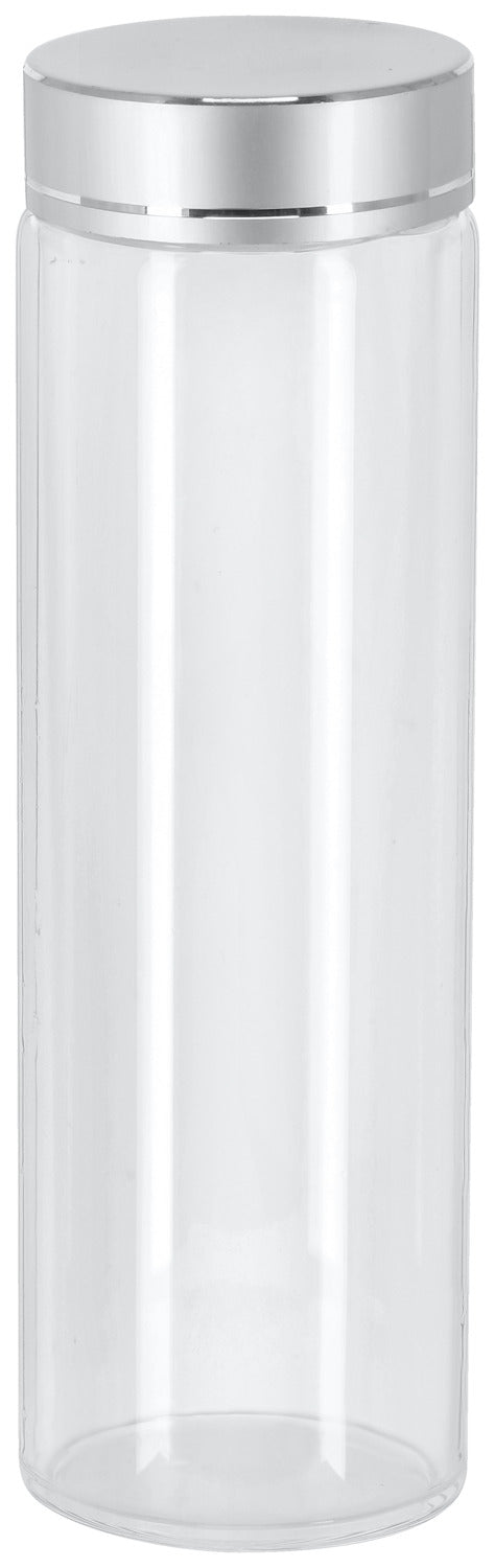 pojemnik szklany Aurelia; 200ml, 4.7x15 cm (ØxW); szary/transparentny; cylindryczny; 6 sztuka / opakowanie
