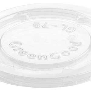 pokrywa do pojemnika do dressingu EcoEcho IX; 7.8x0.6 cm (ØxW); transparentny; okrągły; 200 sztuka / opakowanie