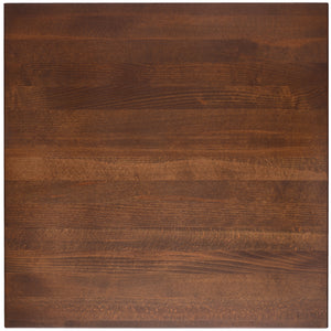 blat z drewna litego Kentucky lakierowany kwadratowy ; 60x60x3 cm (DxSxW); buk/tytoń bejcowany; kwadrat